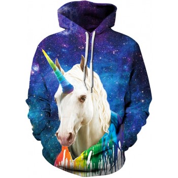 MAGICAL SPACE UNICORN 3D STREET WEAR HOODIE