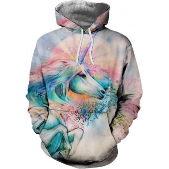 MAGICAL UNICORN 3D STREET WEAR HOODIE