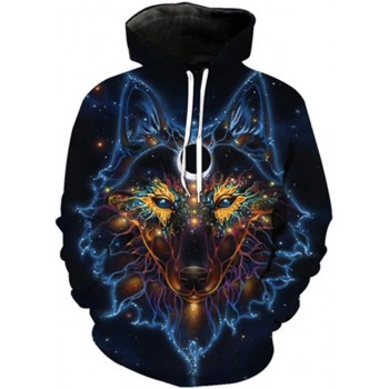 MAGICAL WOLF 3D STREET WEAR HOODIE
