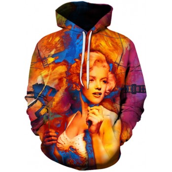 MARILYN MONROE AMBER 3D HOODIE