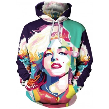 MARILYN MONROE ARTISTIC SKETCH 3D HOODIE