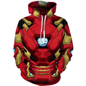 MARVEL IRON MAN SUIT 3D STREET WEAR HOODIE