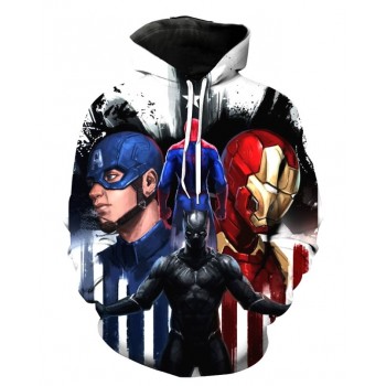 MARVEL SUPERHEROES MASH UP 3D STREET WEAR HOODIE