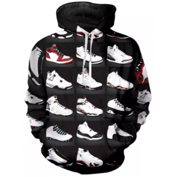 MICHAEL AIR JORDAN KICKS 3D HOODIE