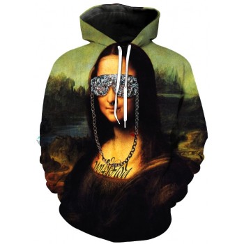 MONA LISA SWAG 3D STREET WEAR HOODIE