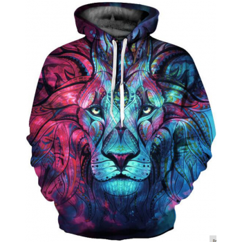 MYSTICAL LION TRIBE 3D STREET WEAR HOODIE