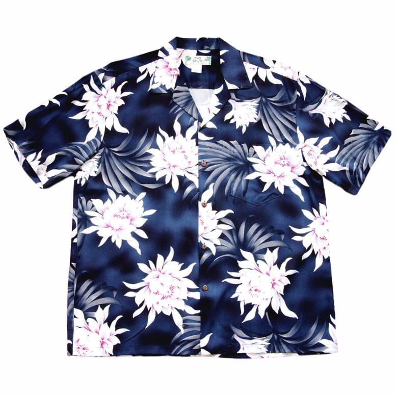 Manoa Cereus Blue Amazing Design Hawaiian Shirt
