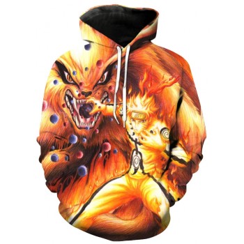 NARUTO FIGHT 3D HOODIE