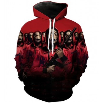 NETFLIX  LA CASA DE PAPEL 3D HOODIE