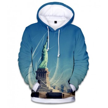 NEW YORK STATUE OF LIBERTY PULLOVER HOODIE
