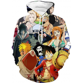 ONE PIECE ANIME CHARACTERS 3D HOODIE