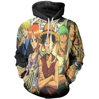 ONE PIECE ANIME CHARACTERS 3D STREET WEAR HOODIE