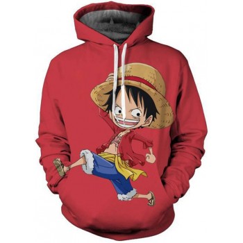 ONE PIECE MONKEY D. LUFFY RUNNING 3D HOODIE