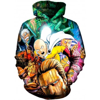 ONE PUNCH MAN ANIME 3D STREET WEAR HOODIE