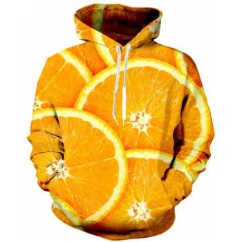 ORANGE SLICES 3D STREET WEAR HOODIE