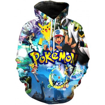 POKEMON CHARACTERS MASH 3D STREET WEAR HOODIE