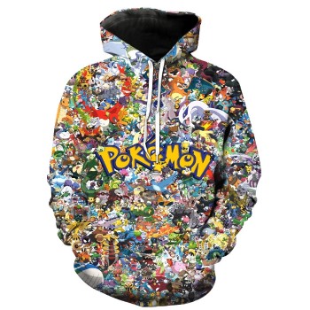 POKEMON MASH UP 3D STREET WEAR HOODIE