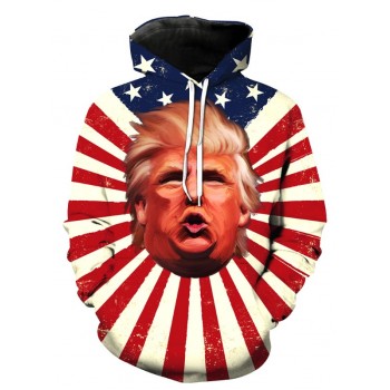 PRESIDENT DONALD TRUMP 3D STREET WEAR HOODIE