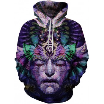 PSYCEDELIC TRANCE 3D STREET WEAR HOODIE