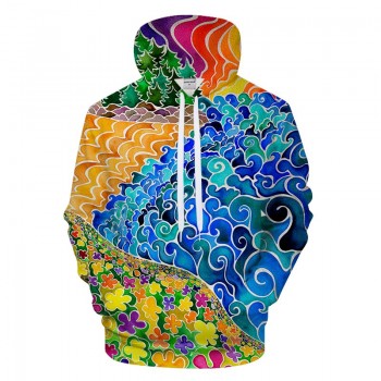 PSYCHEDELIC SCENERY 3D HOODIE