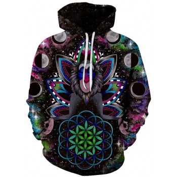 PSYCHEDELIC SPACE TRANCE 3D HOODIE