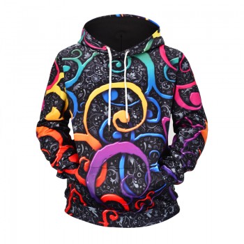 PSYCHEDELIC TWIRL 3D HOODIE