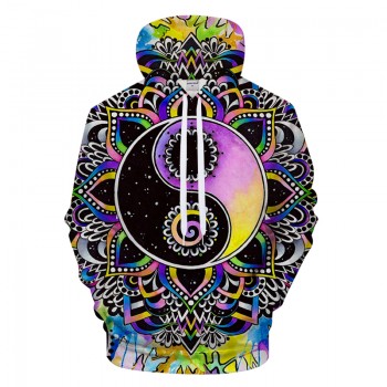 PSYCHEDELIC YING YANG 3D HOODIE