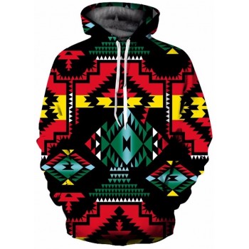PSYCHEDELIC ZIG ZAG 3D HOODIE