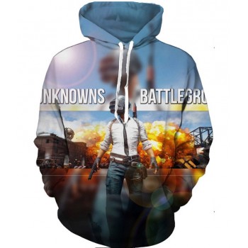 PUBG HOODIE PLAYERUNKNOWNS BATTLEGROUNDS 3D STREET WEAR HOODIE