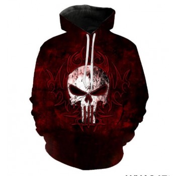PUNISHER FIERCE RED FLARE 3D HOODIE