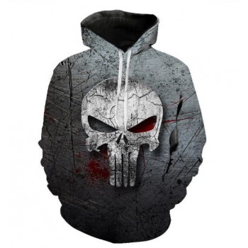 PUNISHER MONOCHROME LOGO 3D HOODIE - by www.wesellanything.co
