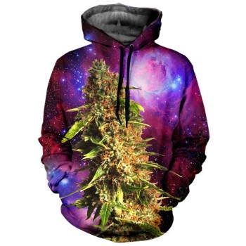 PURPLE HAZE SPACE HERB 3D HOODIE