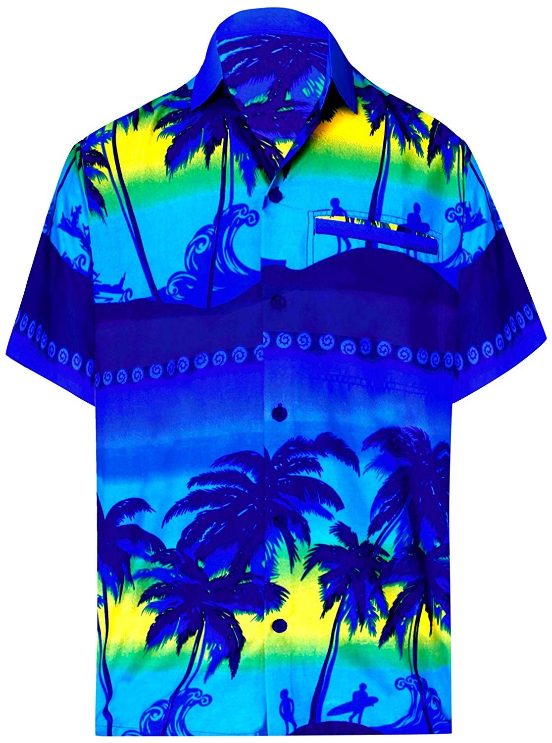 Palm Tree Blue Unique Design Hawaiian Shirt
