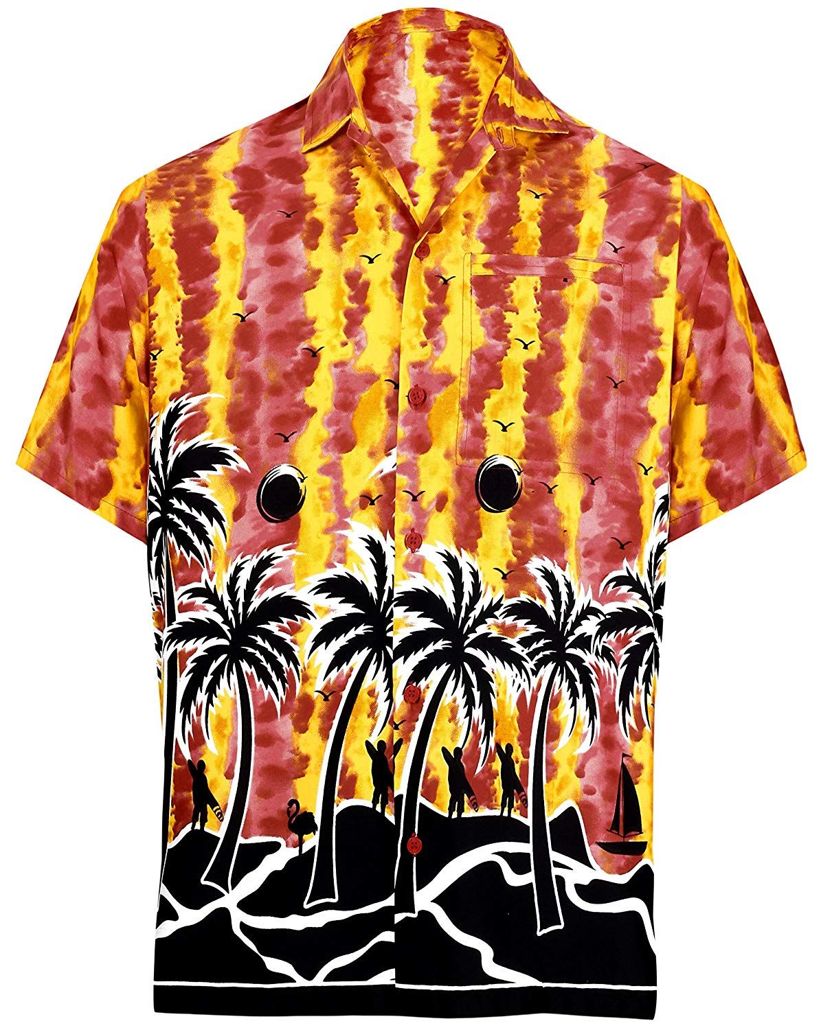 Palm Tree Yellow Amazing Design Hawaiian Shirt