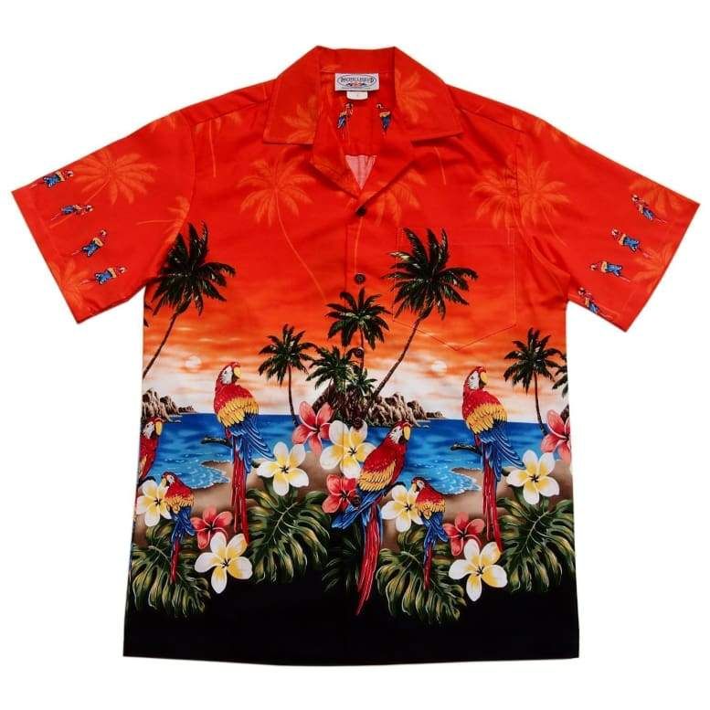 Parrot Red Unique Design Hawaiian Shirt