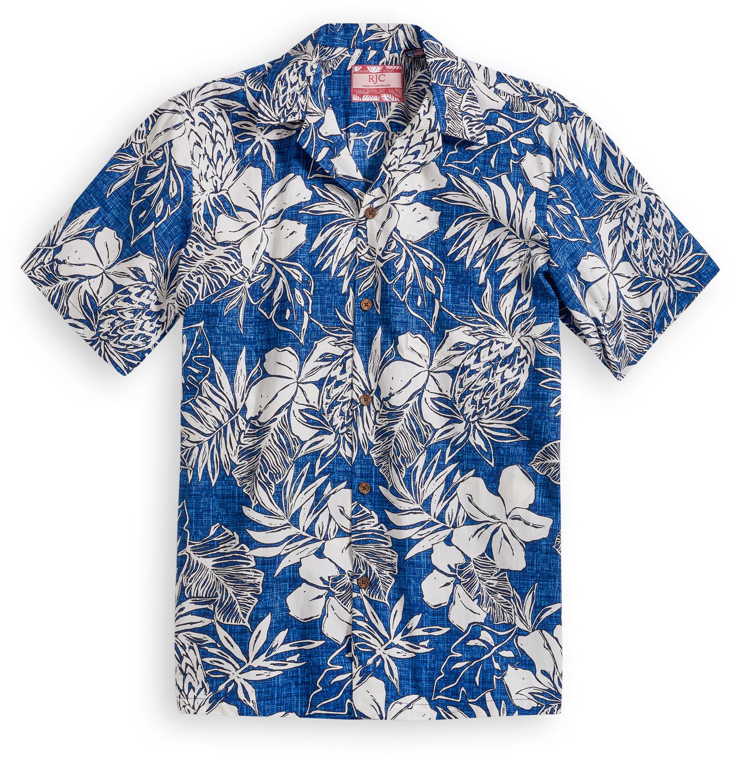Plantation Garden Blue White Amazing Design Hawaiian Shirt