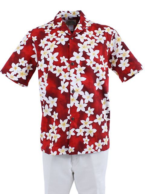 Plumeria Red White Best Design Hawaiian Shirt