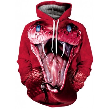 RED PIT VIPER 3D STREET WEAR HOODIE