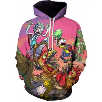 RICK AND MORTY GIANT BIRD 3D HOODIE
