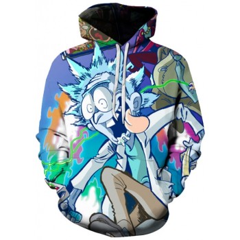 RICK AND MORTY INSANE 3D HOODIE