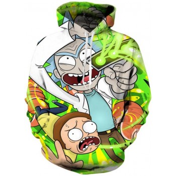 RICK AND MORTY LASER BEAM 3D HOODIE