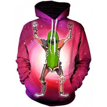 RICK AND MORTY PICKLE FREAK 3D HOODIE