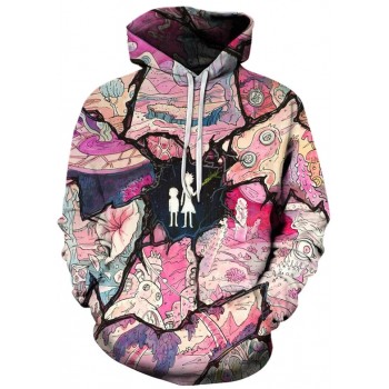 RICK AND MORTY ZONE OUT 3D HOODIE