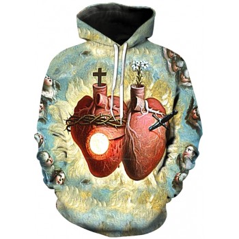 SACRED HEART 3D HOODIE