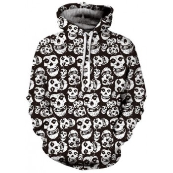 SKELETON HEAD MASH UP 3D STREET WEAR HOODIE