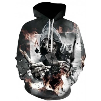 SKELETON MAGICIAN 3D STREET WEAR HOODIE