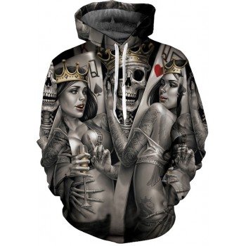 SKELETON PIMP 3D STREET WEAR HOODIE