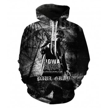 SLIPKNOT PAUL GRAY IOWA 3D HOODIE