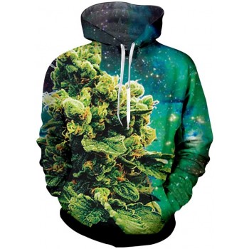 SPACE HERB 3D STREET WEAR HOODIE