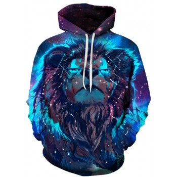 SPACE LION TRIP 3D STREET WEAR HOODIE